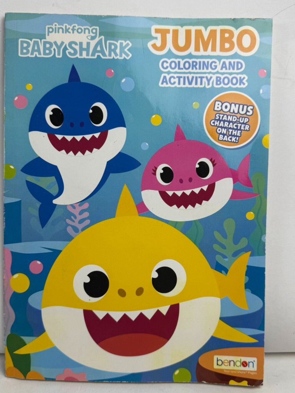 Pinkfong Baby Shark Jumbo Coloring Activity Book Bendon UPC 805219471708